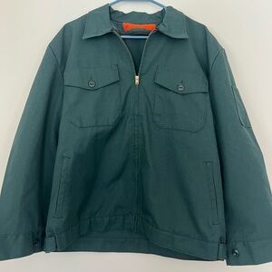Exclusive Men's  Aratex Japan L Green 2 Pocket Full Zip Work Jacket Rare